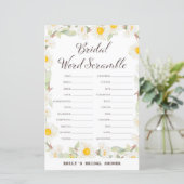 Spring Daisy Blume Brautparty Game PRINIERT (Stehend Vorderseite)