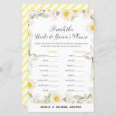 Spring Daisy Blume Brautparty Game PRINIERT (Vorne/Hinten)