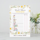 Spring Daisy Blume Brautparty Game PRINIERT (Stehend Vorderseite)