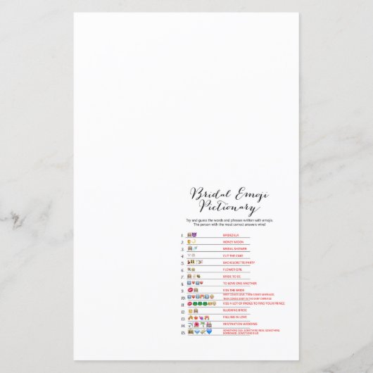 Spring Daisy Blume Brautparty Game PRINIERT (Rückseite)