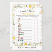 Spring Daisy Blume Brautparty Game PRINIERT (Vorne/Hinten)