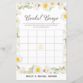 Spring Daisy Blume Brautparty Game PRINIERT (Vorderseite)