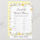 Spring Daisy Blume Brautparty Game PRINIERT (Vorne/Hinten)