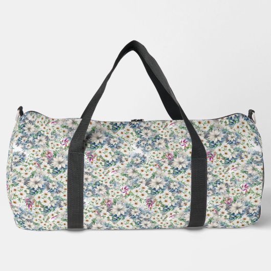 Spring Daisy floral Design Accessory Pouch Duffle Bag (Vorderseite)
