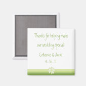 Spring Daisy Gastgeschenk Hochzeit Magnet (Vorderseite/Rückseite)