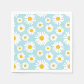 Spring Daisy Napkins Baby Dusche Napkin anpassen Serviette (Vorderseite)