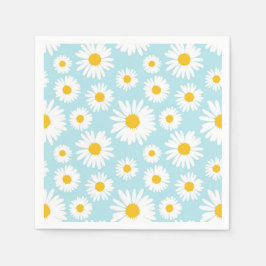 Spring Daisy Napkins Baby Dusche Napkin anpassen Serviette