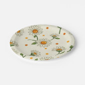 Spring Daisy Picnic Party Paper Plates Pappteller (Schrägansicht)