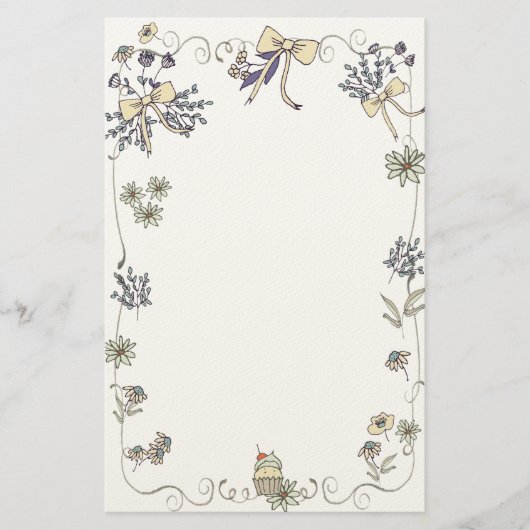 Spring Daisy Whimsy Briefpapier (Vorderseite)