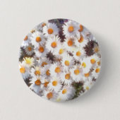 Spring Daisy Wildblume Watercolor Button (Vorderseite)