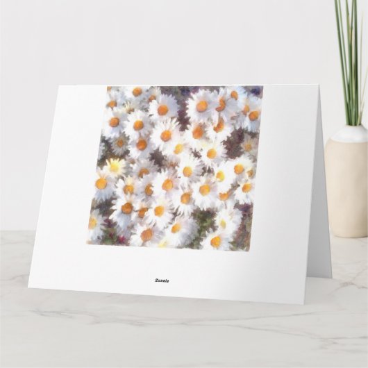 Spring Daisy Wildblume Watercolor Dankeskarte (Rückseite)