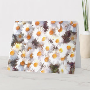 Spring Daisy Wildblume Watercolor Dankeskarte