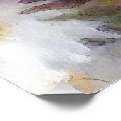 Spring Daisy Wildblume Watercolor Fotodruck (Ecke)