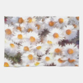 Spring Daisy Wildblume Watercolor Geschirrtuch (Horizontal)