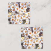 Spring Daisy Wildblume Watercolor Mitteilungskarte (Vorne/Hinten)