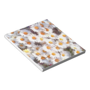 Spring Daisy Wildblume Watercolor Notizblock