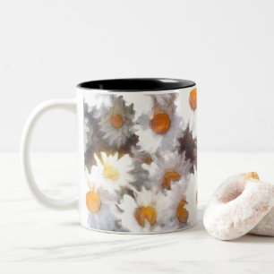 Spring Daisy Wildblume Watercolor Zweifarbige Tasse