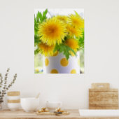 Spring Dandelion Bouquet Poster (Küche)