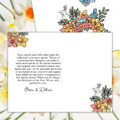 Spring danke dir Oaster Baby Dusche Postkarte