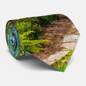 Spring Day Painterly Neck Tie Krawatte (Gerollt)