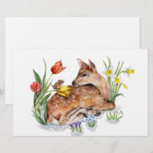 Spring Deer Briefpapier (Vorne/Hinten)