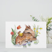 Spring Deer Briefpapier (Stehend Vorderseite)