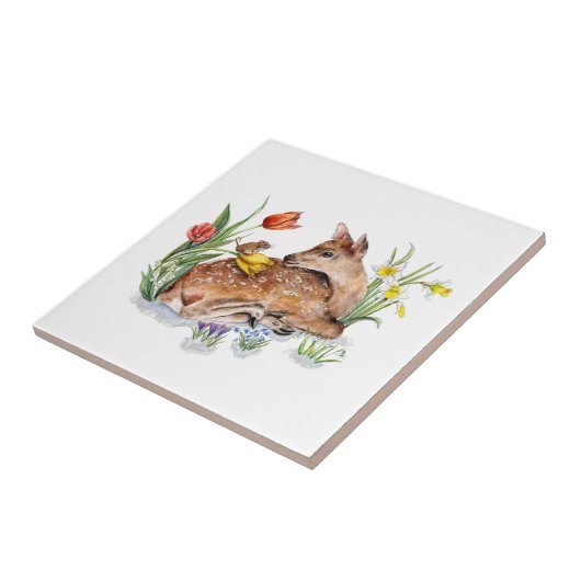 Spring Deer Fliese (Seite)