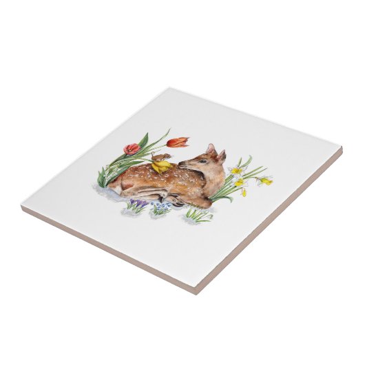 Spring Deer Fliese (Seite)