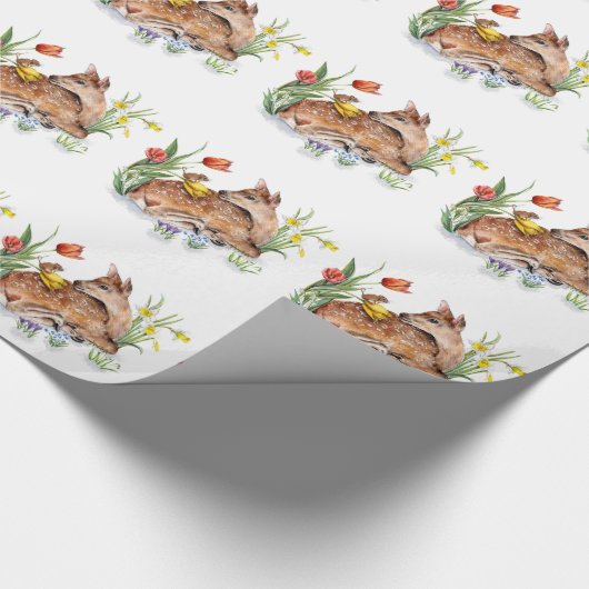 Spring Deer Geschenkpapier (Ecke)