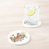 Spring Deer Getränkeuntersetzer (Seite)