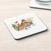 Spring Deer Getränkeuntersetzer (Linke Seite)