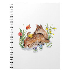 Spring Deer Notizblock