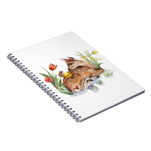 Spring Deer Notizblock (Rechte Seite)