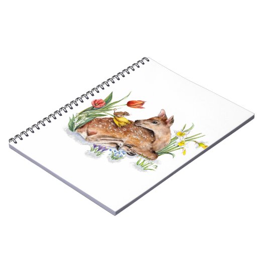Spring Deer Notizblock (Linke Seite)