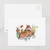 Spring Deer Postkarte (Vorne/Hinten)