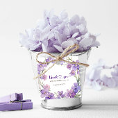 Spring Delicate Violet Baby Dusche Vielen Dank Geschenkanhänger