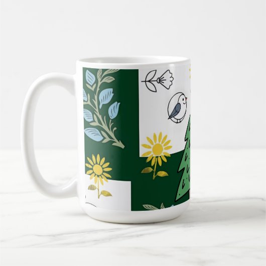 Spring design women's socks kaffeetasse (Links)