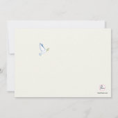 Spring Dove Religious Foto Einladung (Rückseite)