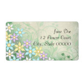Spring Dream Floral Blume Address Labels (Vorne)