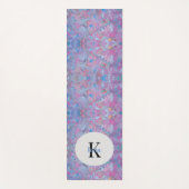 Spring Dream Floral Monogram Yogmatte Yogamatte (Vorderseite)