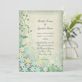 Spring Dream Pastel Blume Hochzeit Einladung (Stehend Vorderseite)