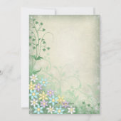 Spring Dream Pastel Blume Hochzeit Einladung (Rückseite)