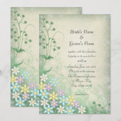 Spring Dream Pastel Blume Hochzeit Einladung (Vorne/Hinten)