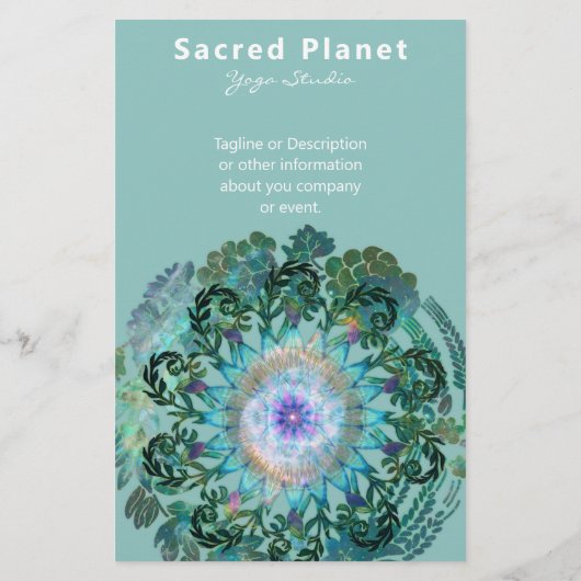 Spring Dreams Mandala Aquamarin Intro | Services F Flyer (Hinten)