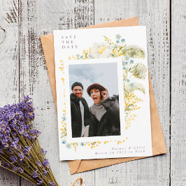 Spring Dreams Wild Florals Wasserfarben Hochzeit Save The Date