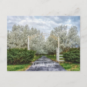 Spring Drive Zuhause Vielen Dank Postkarte