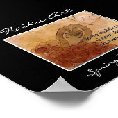 Spring Duststorm Haiku Art Print Poster (Ecke)