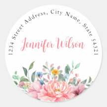 Spring Dusty Pink Floral Bouquet Personalisierter 