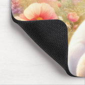 Spring Easter Bunny Family Floral Garden Mousepad (Ecke)
