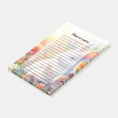 Spring Easter Bunny Family Floral Garden Post-it Klebezettel (angewinkelt)